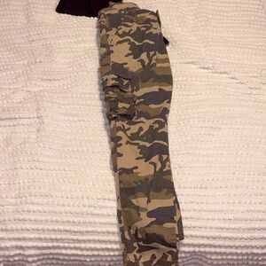 Wrangler Men's Green and Brown Cargo Pants